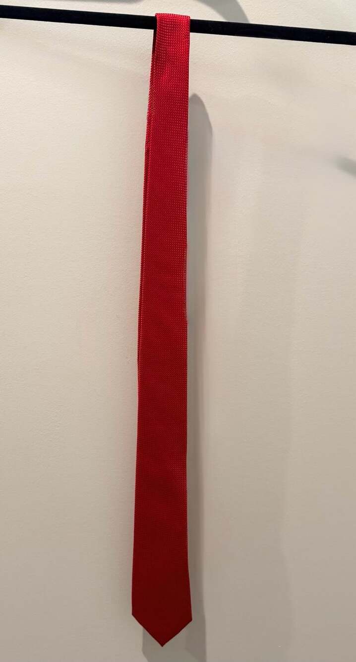 Nautica Red Silk Necktie